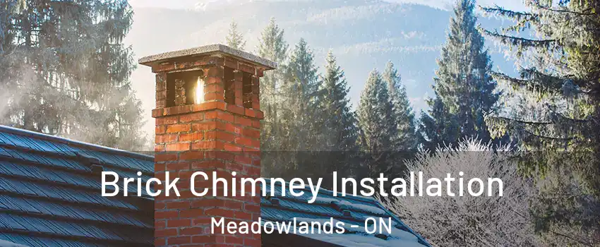  Brick Chimney Installation Meadowlands - ON