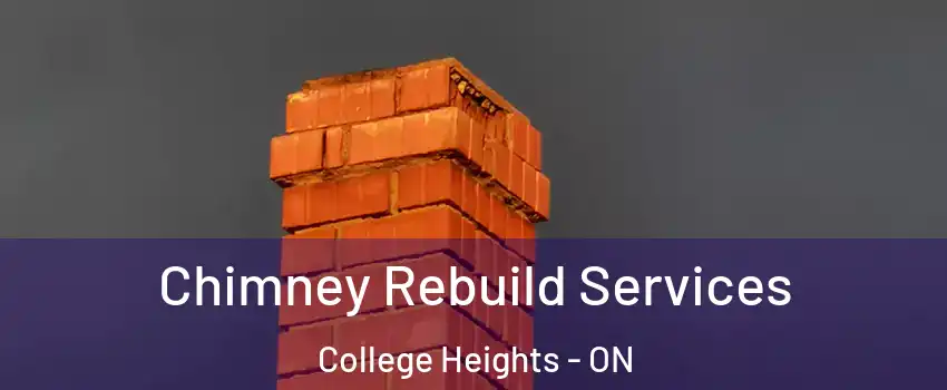  Chimney Rebuild Services College Heights - ON