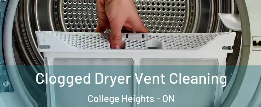  Clogged Dryer Vent Cleaning College Heights - ON