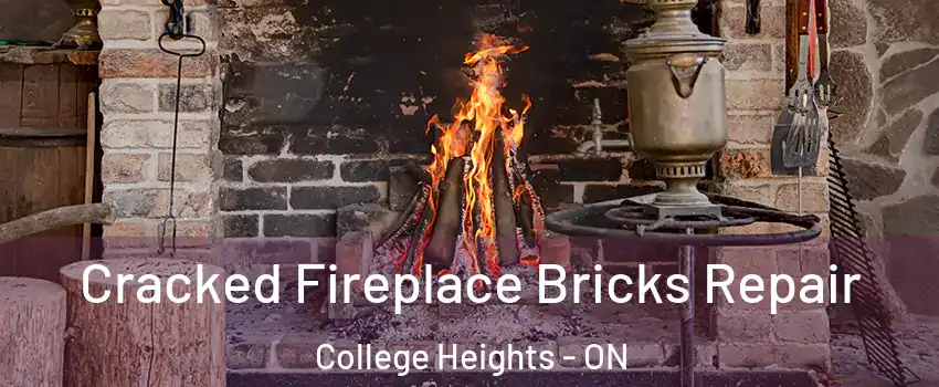  Cracked Fireplace Bricks Repair College Heights - ON