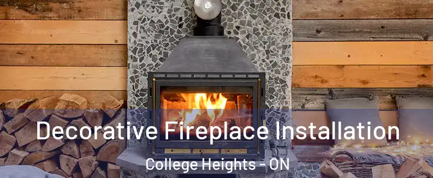  Decorative Fireplace Installation College Heights - ON