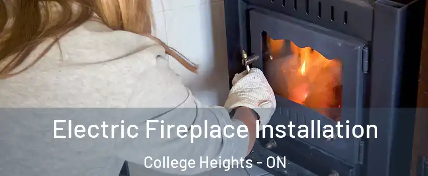  Electric Fireplace Installation College Heights - ON