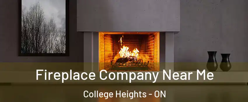  Fireplace Company Near Me College Heights - ON