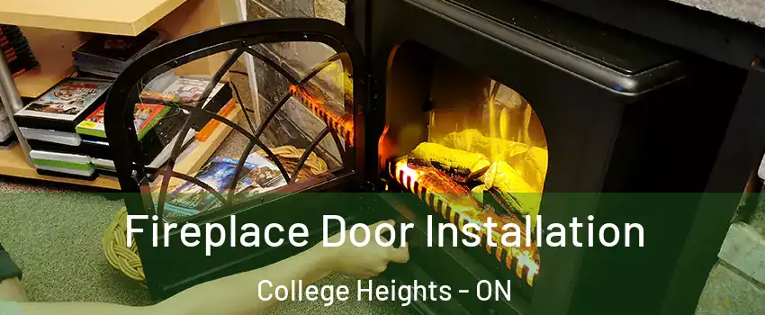  Fireplace Door Installation College Heights - ON