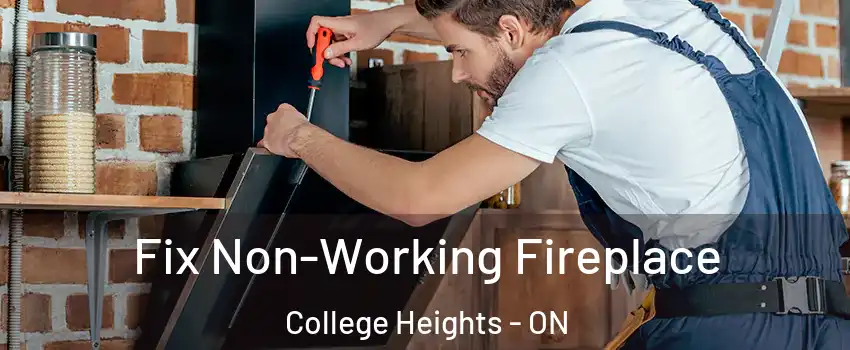  Fix Non-Working Fireplace College Heights - ON