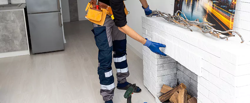 Outdoor Fireplace Restoration in Westdale, Ontario