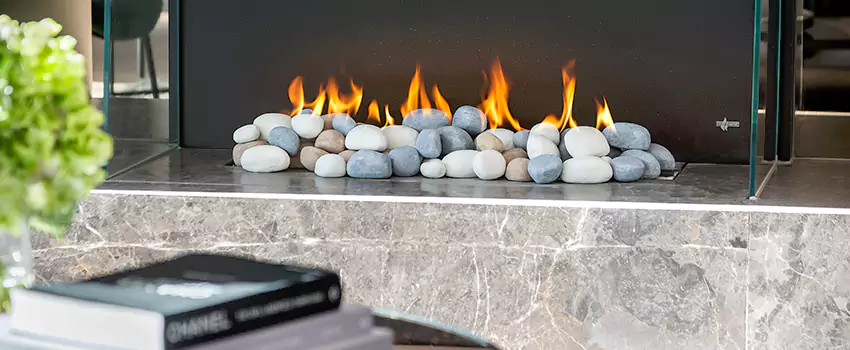 Double-Height Fireplace Design Refurbishment in Montgomery Village, Ontario