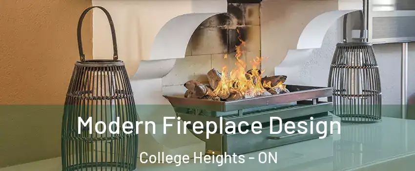  Modern Fireplace Design College Heights - ON