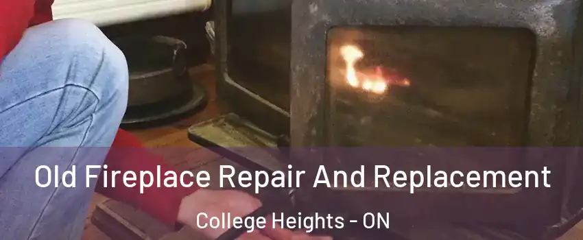  Old Fireplace Repair And Replacement College Heights - ON