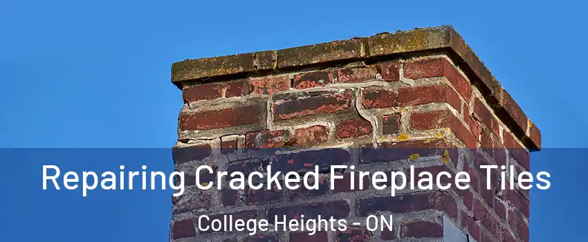  Repairing Cracked Fireplace Tiles College Heights - ON